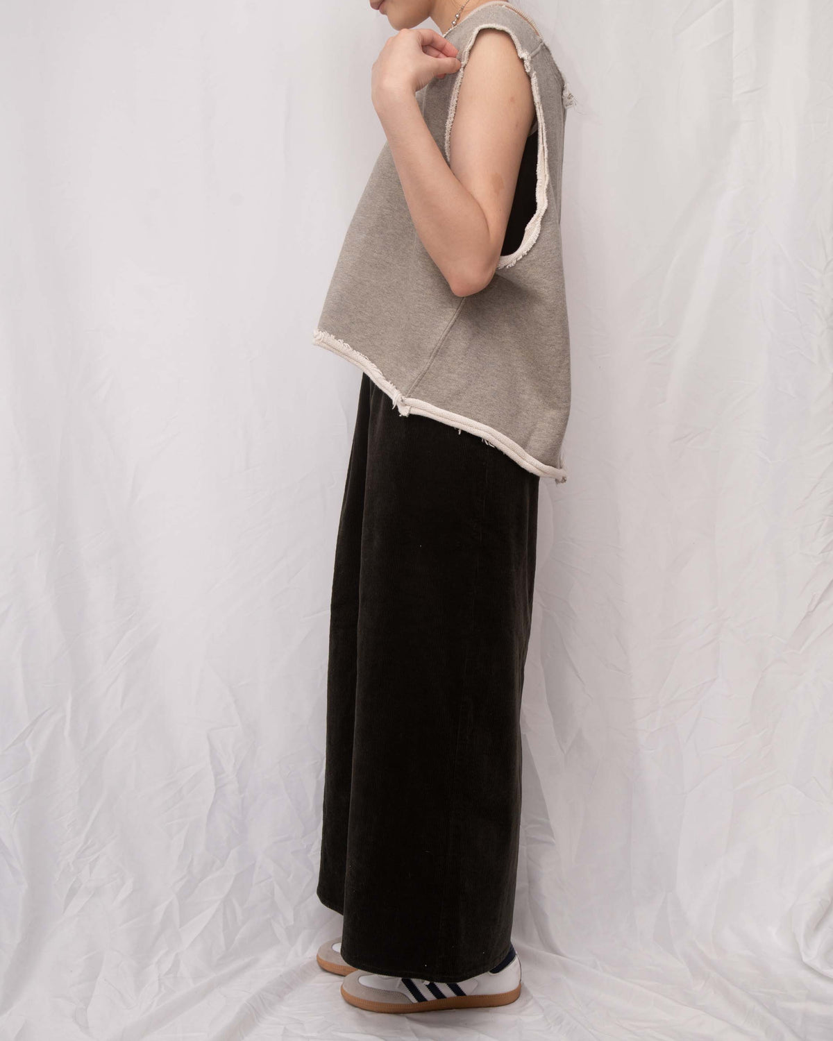 Oversize Piqué Terry Pullover Vest 珠地衛衣背心