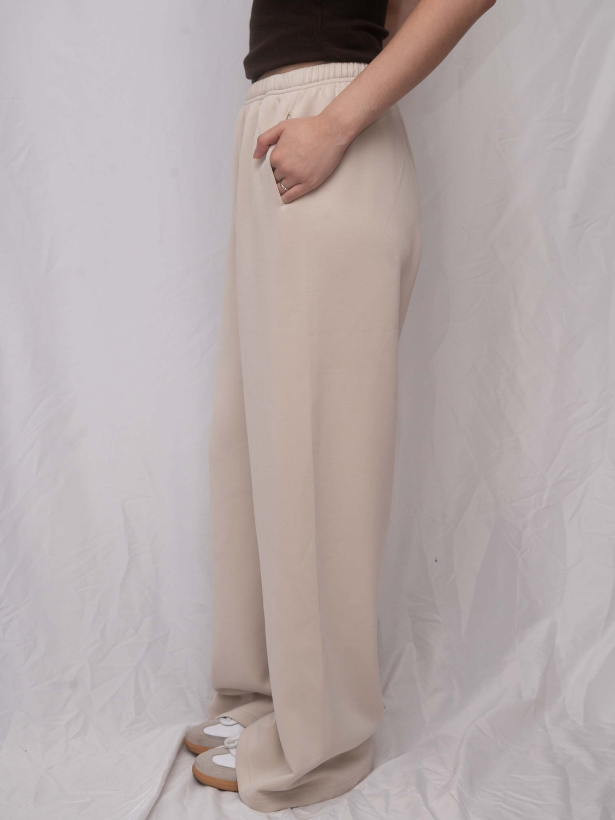 Silky Cupro Straight-Leg Comfy Pant