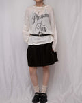 Loose-Fit Wide Neck Knit Top