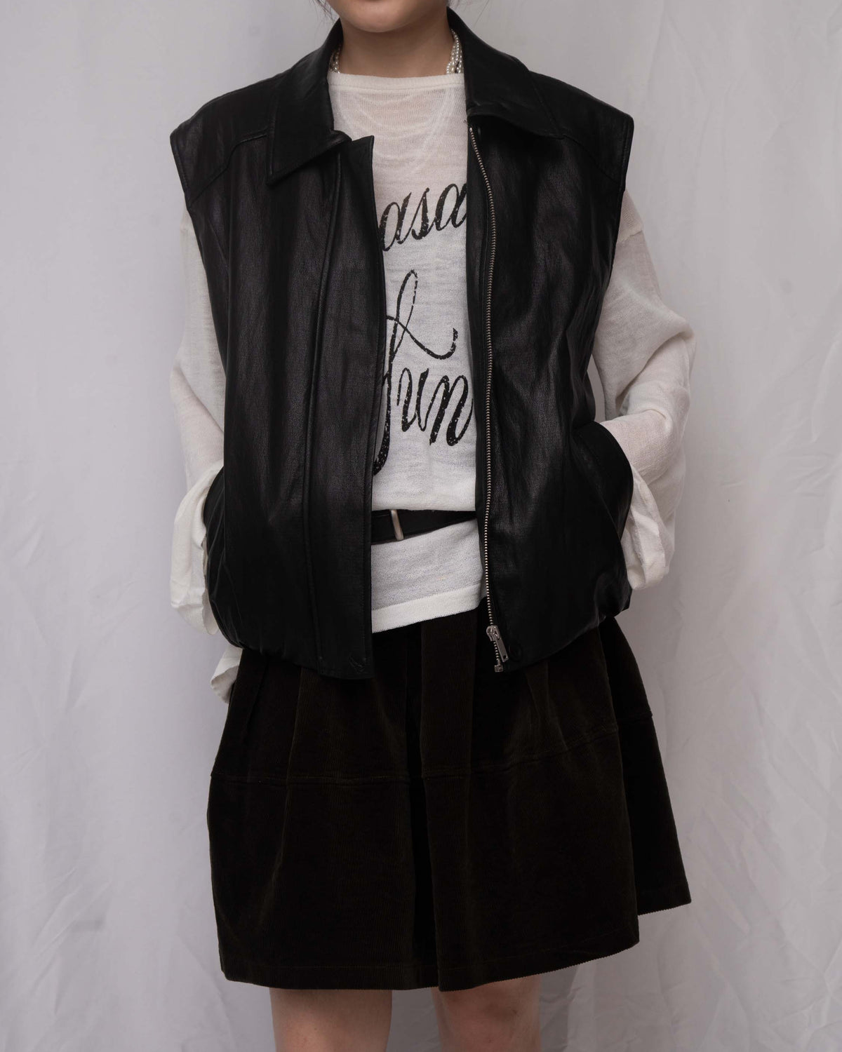 Loose-Fit Wide Neck Knit Top