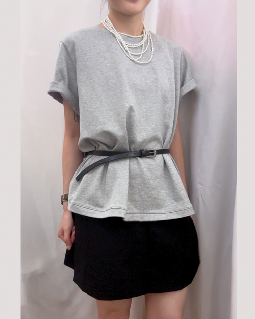 Heavyweight Cotton Trapeze Boxy Tee 重磅傘型棉T