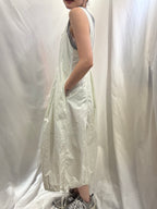 Off-White Crisp Pinafore Dress 爽爽料工裝連身裙（背後可調節闊度）