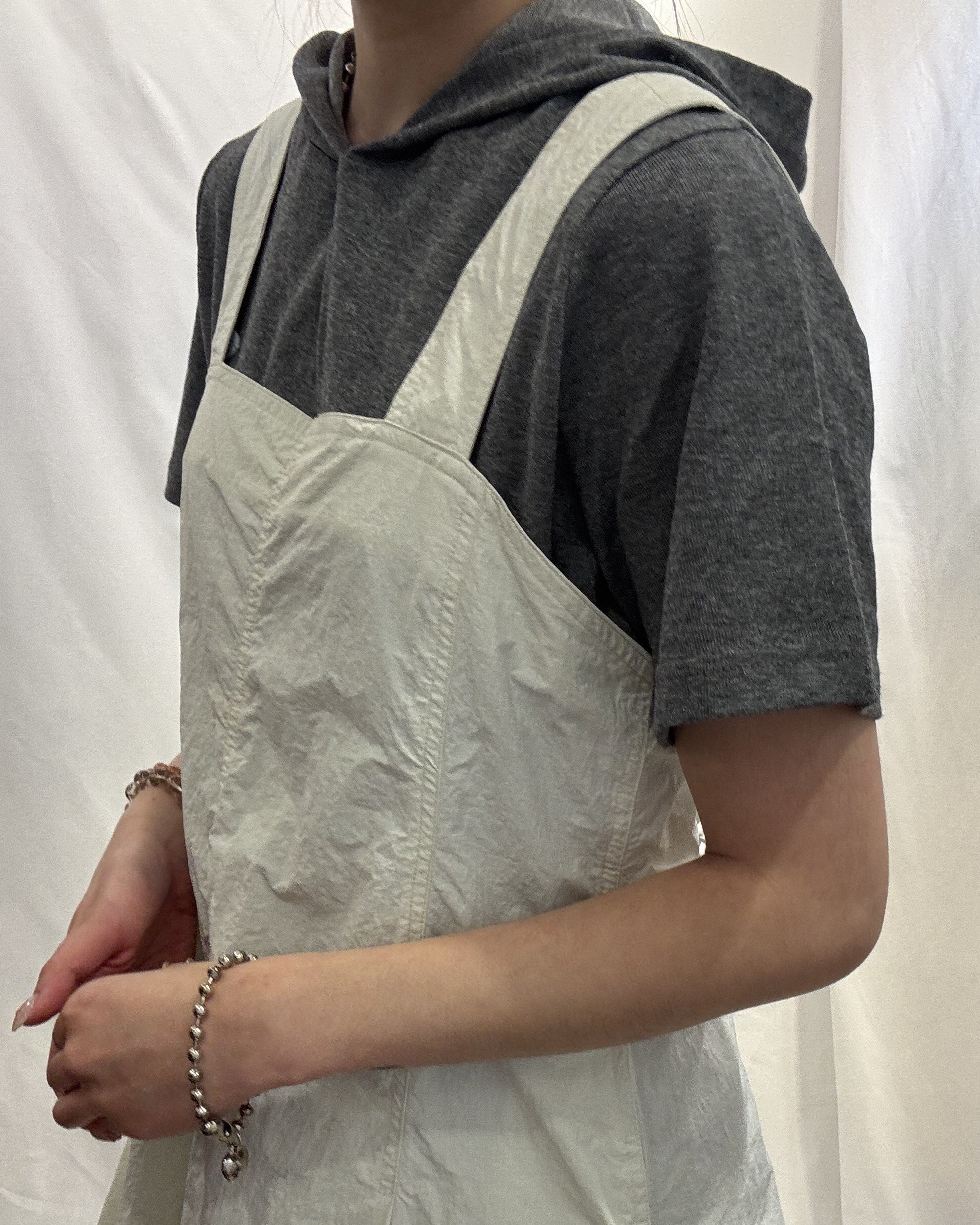 Cotton-Linen Blend Hooded Tee 棉質帽TEE