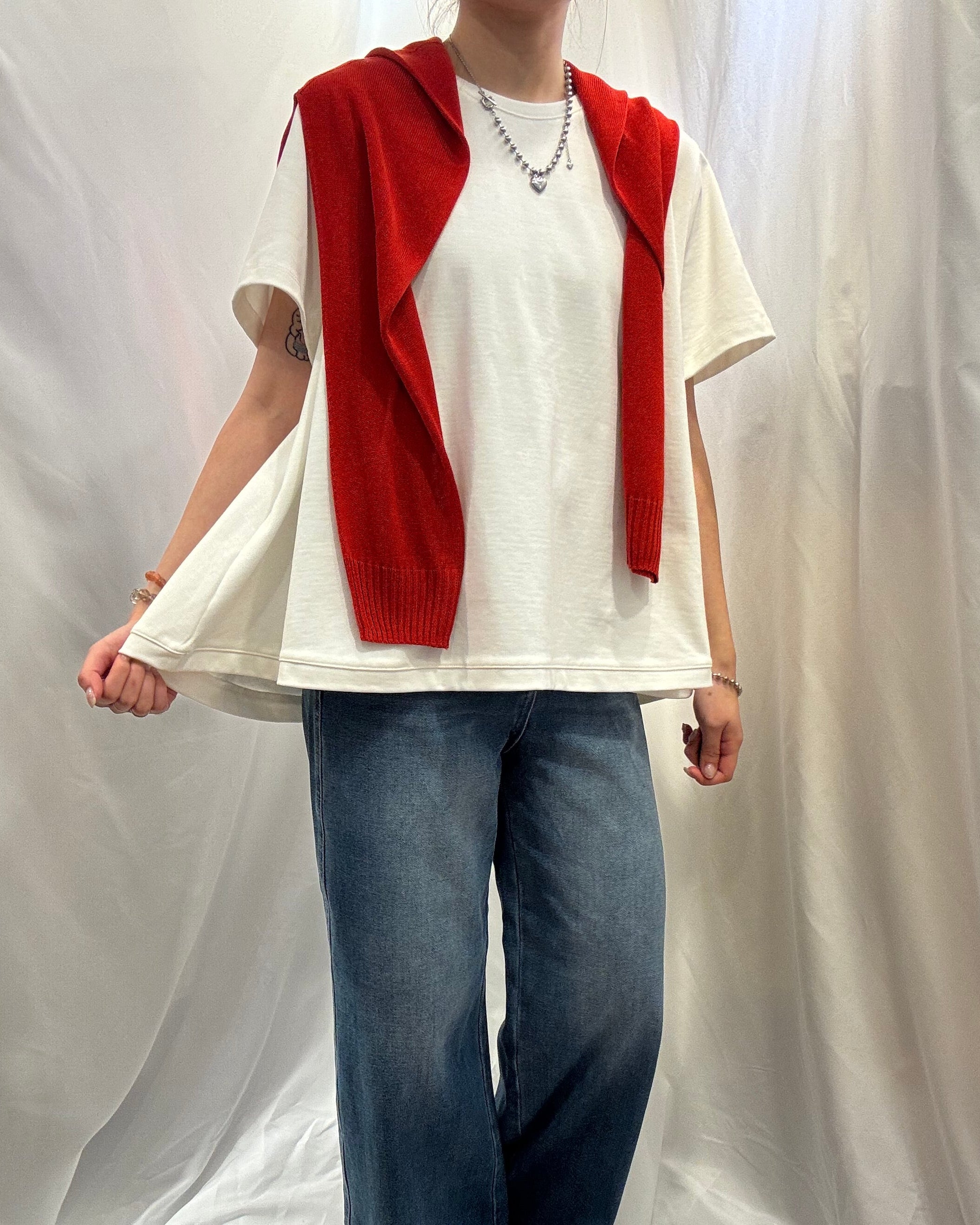 Heavyweight Cotton Trapeze Boxy Tee 重磅傘型棉T