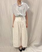 V-Neck Front-Tie Blouse V領棉質恤衫
