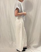 V-Neck Front-Tie Blouse V領棉質恤衫