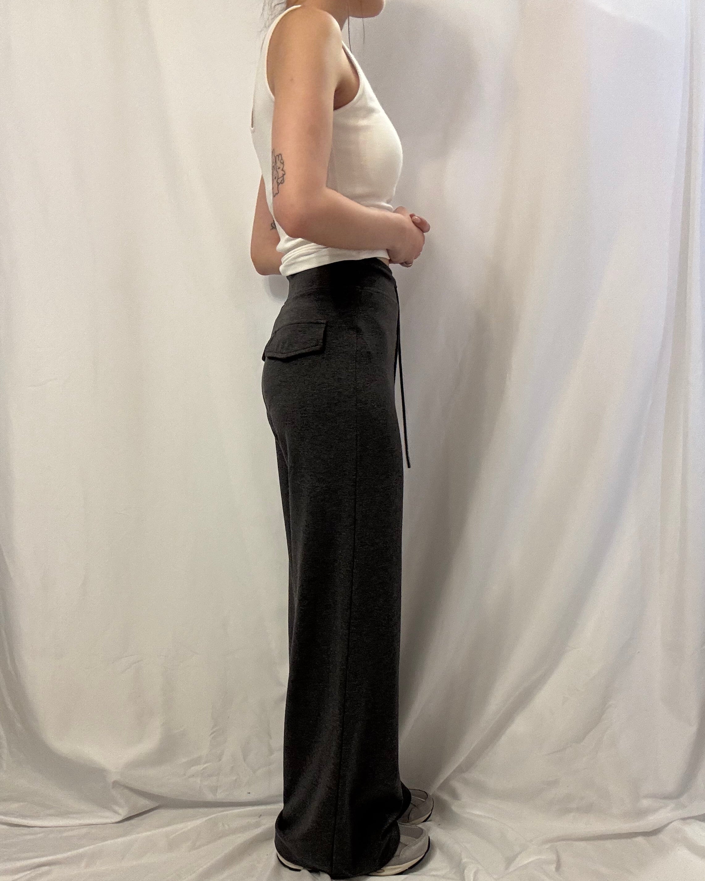 店主自留 Tencel Wide-Leg High Rise Comfy Pants 天絲超彈軟熟長褲