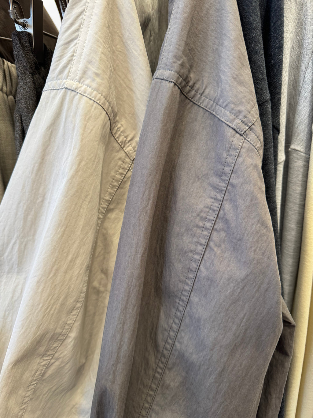 Luxe Stripe-Cuff Utility Lightweight Jacket 中長款工裝外套