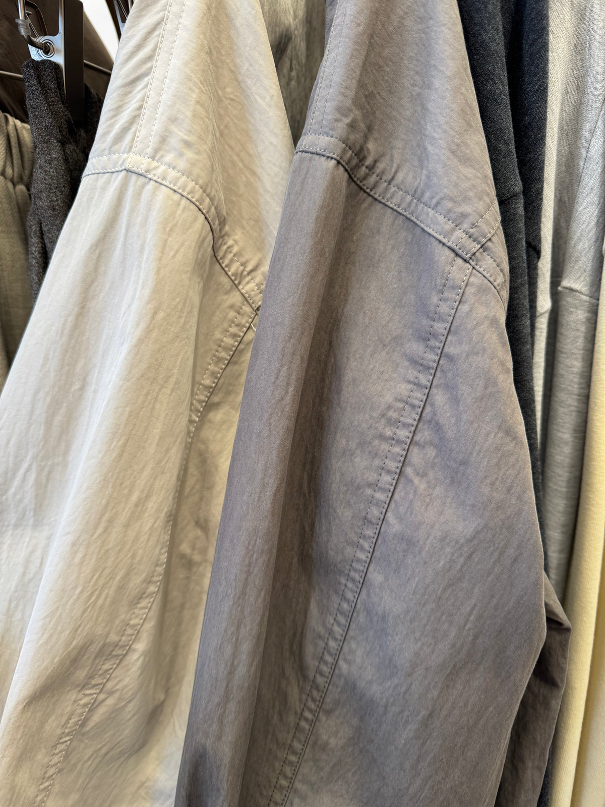 Luxe Stripe-Cuff Utility Lightweight Jacket 中長款工裝外套